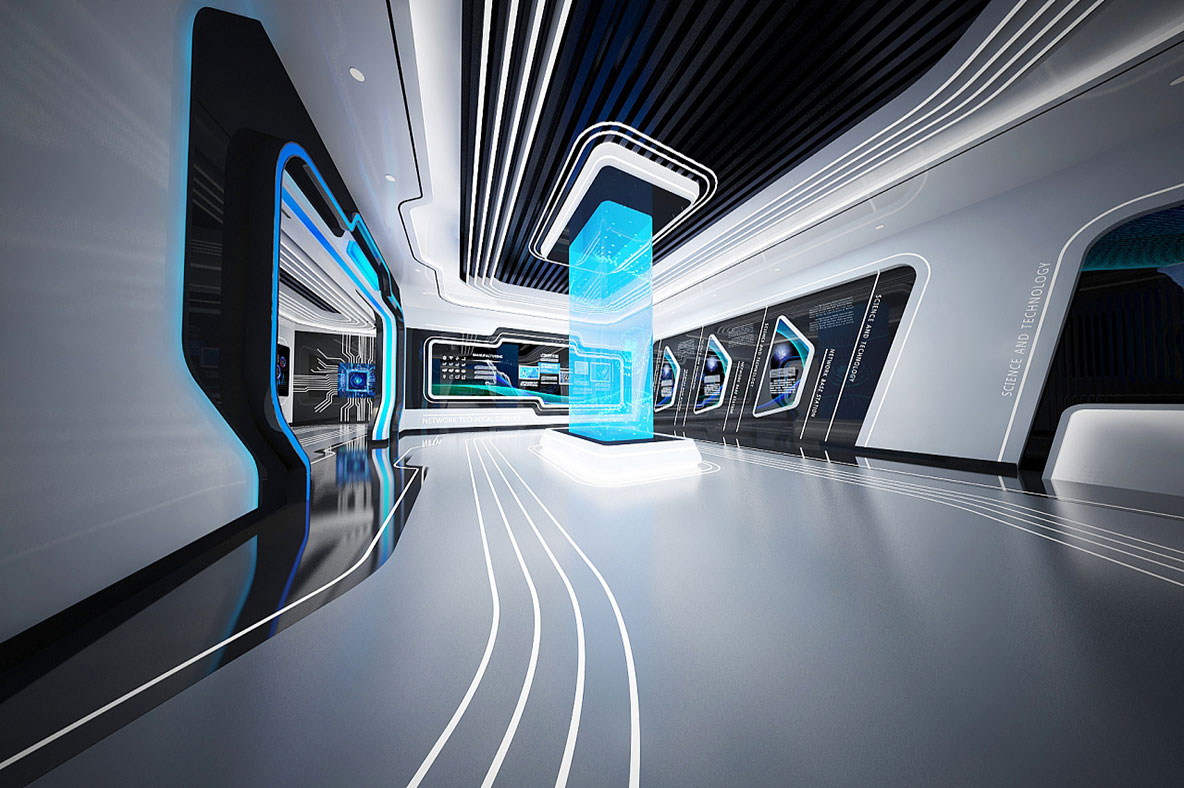 華為數(shù)字化展廳效果圖