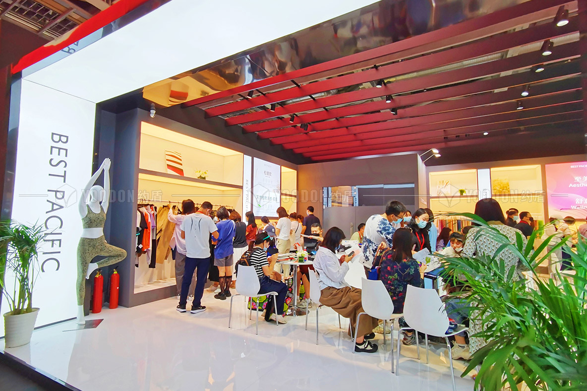 紡織面料展臺(tái)搭建